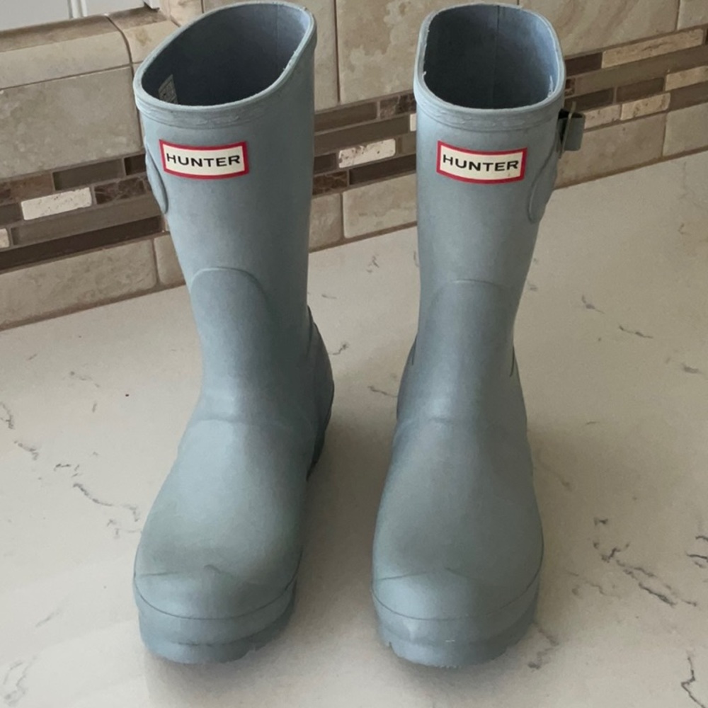 Hunter Slate Blue Waterproof Boots